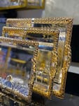 ST009 Decorative Gold Metal Serving Trays