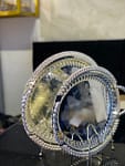 2pcs Luxurious Stainless Steel Serving Trays
