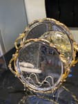 3pcs Luxurious Stainless Steel Serving Trays