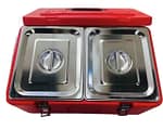 40 Liters 2-Compartment Insulated Ice Barrel (Food Warmer/Hot Box)