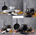 6-Piece Non-Stick Coated Cast Iron Cookware Set