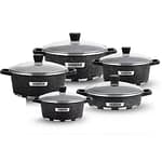UAKEEN VK-45 Die-Cast Granite Cookware Set (5-Piece)