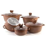10-Piece Granite & Marble Non-Stick Cookware Set