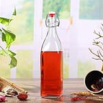 500ml Spatlus Clear Glass Bottle with Flip Cap