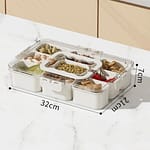 9-Compartment Portable Snack Container