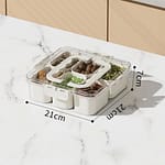 9-Compartment Portable Snack Container