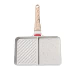 2 compartments frying pan