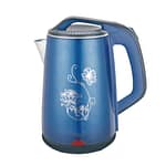 2.5-Liter Blue Floral Electric Kettle