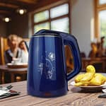 2.5-Liter Blue Floral Electric Kettle