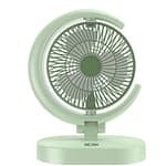 Rechargeable Fan with Light (Half-Moon Design, 4-Speed)
