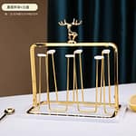 Luxury Gold Iron Mug Holder / Cup Drying Rack Tree