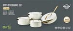 Uakeen 8-Piece Granite Non-Stick Cookware Set