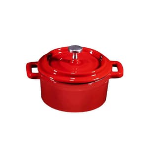 Bruntmor Set of 2 Mini Enameled Cast Iron Dutch Oven Cocottes