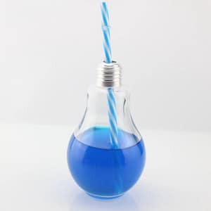 Light Bulb Shaped Straw Cup