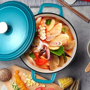Dutch Oven Casserole (Enamel-Coated Cast Iron Pot)