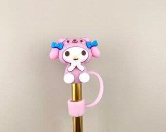 Flower-Design Silicone Straw Covers