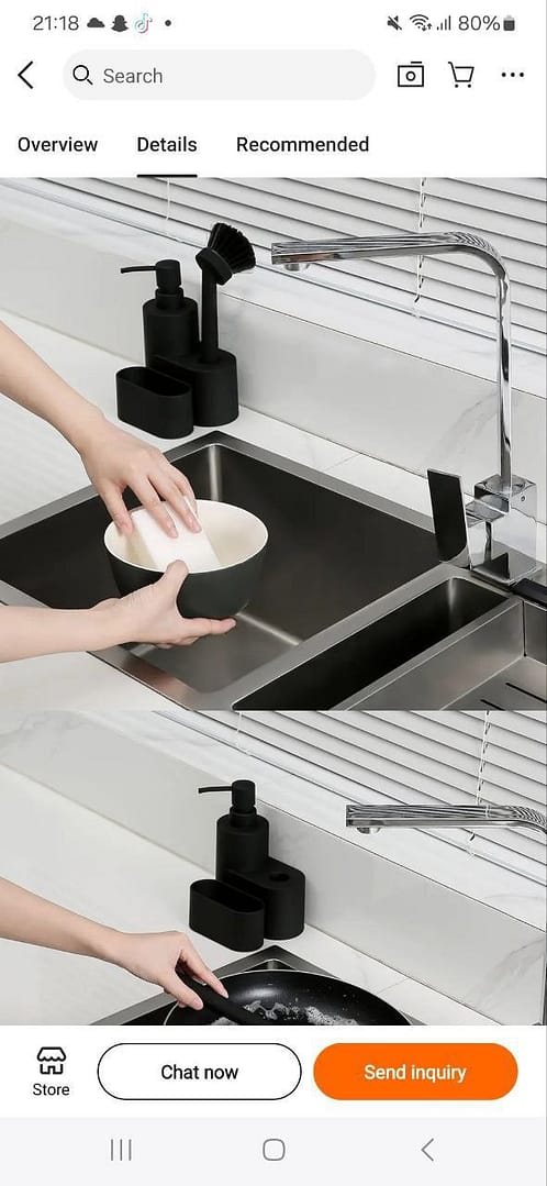 3-in-1 Kitchen Sponge Set / Sink Organizer