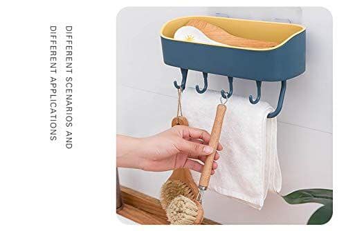 Multi-functional Shelf (Wall-Mounted Plastic Storage Rack)