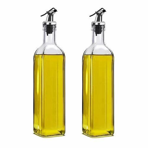 2-Piece Glass Oil and Vinegar Dispenser Set