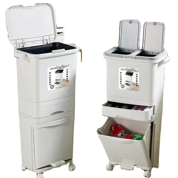 34 litters modern trash bin