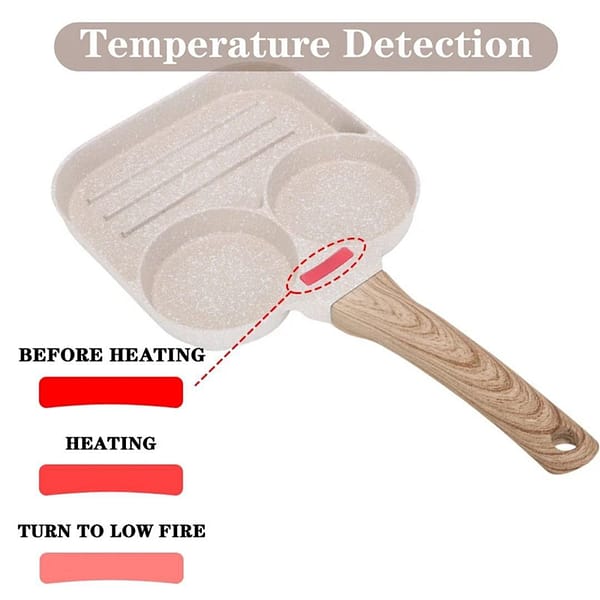 3 holes frying pan
