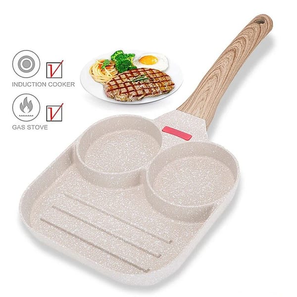 3 holes frying pan