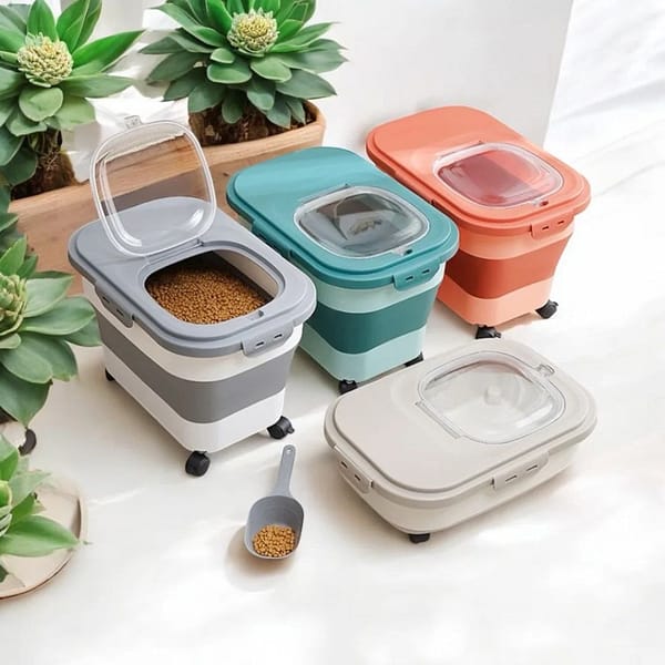 Kensbro Collapsible Airtight Pet Food Storage Container