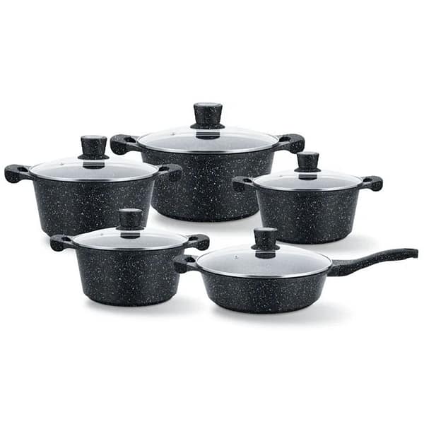 GraniteStone 7-Piece Granite-Coated Nonstick Cookware Set