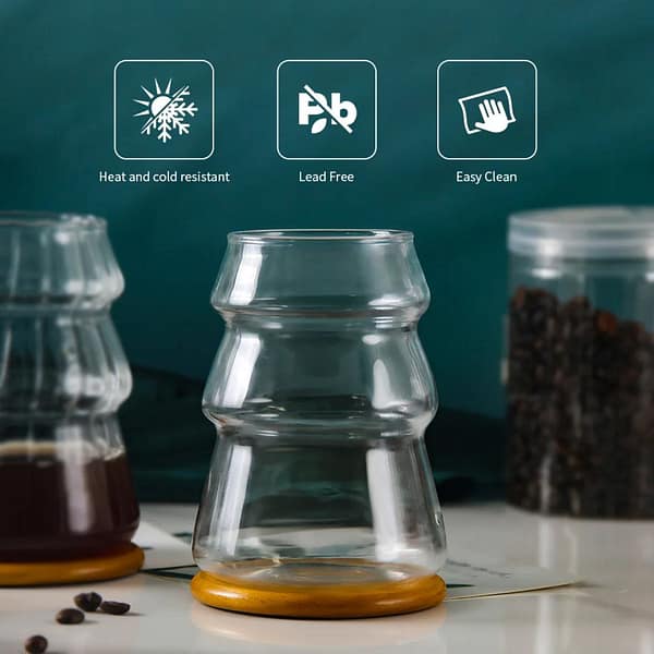 Decorative Glass Storage Jar with Bamboo Lid