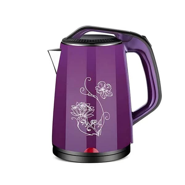2.5-Liter Blue Floral Electric Kettle