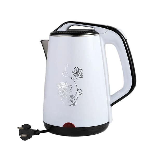 2.5-Liter Blue Floral Electric Kettle