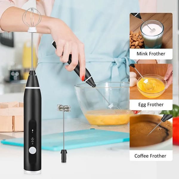 Rechargeable Frother (USB Speed-Adjustable Milk Frother)