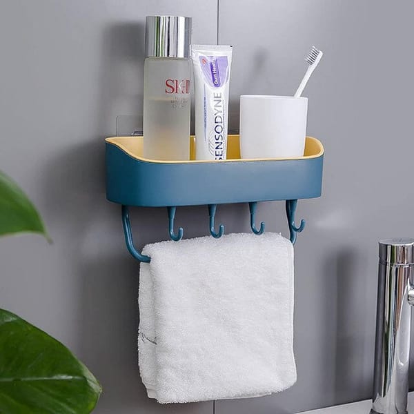 Multi-functional Shelf (Wall-Mounted Plastic Storage Rack)