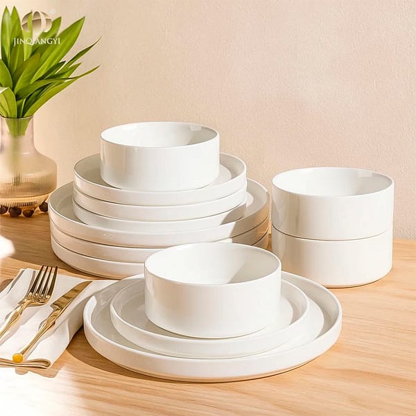 24 Pcs Dinner Set (Jinq Angyi White Porcelain)