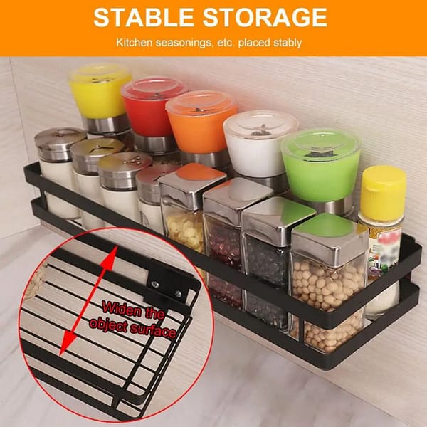 Wall Mounted Shelf (Metal Spice Rack / Shower Caddy)