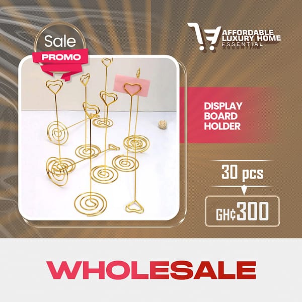 Heart-Shaped Display Board Holder / Table Number Stand