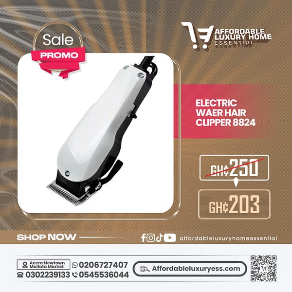 WAER Electric Hair Clipper: Professional Homecut (Model WA-8824)