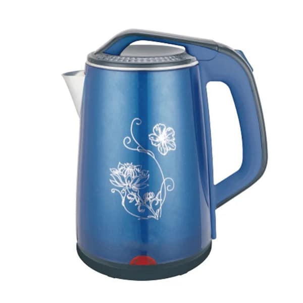 2.5-Liter Blue Floral Electric Kettle