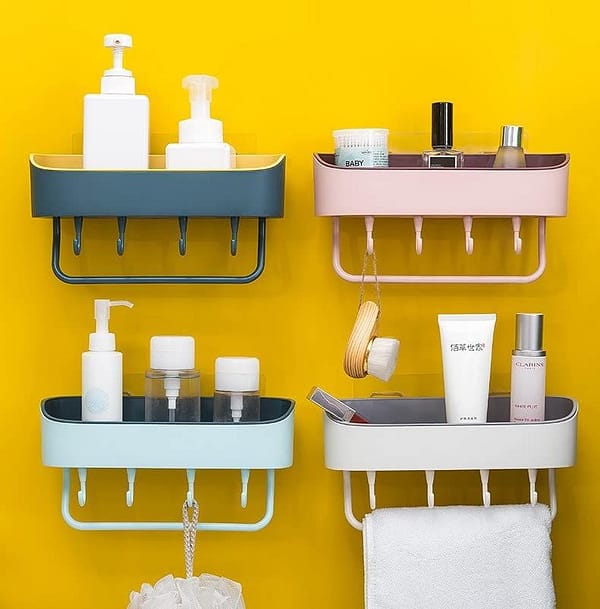 Multi-functional Shelf (Wall-Mounted Plastic Storage Rack)