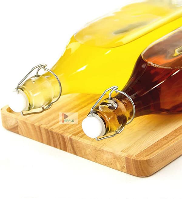 500ml Spatlus Clear Glass Bottle with Flip Cap