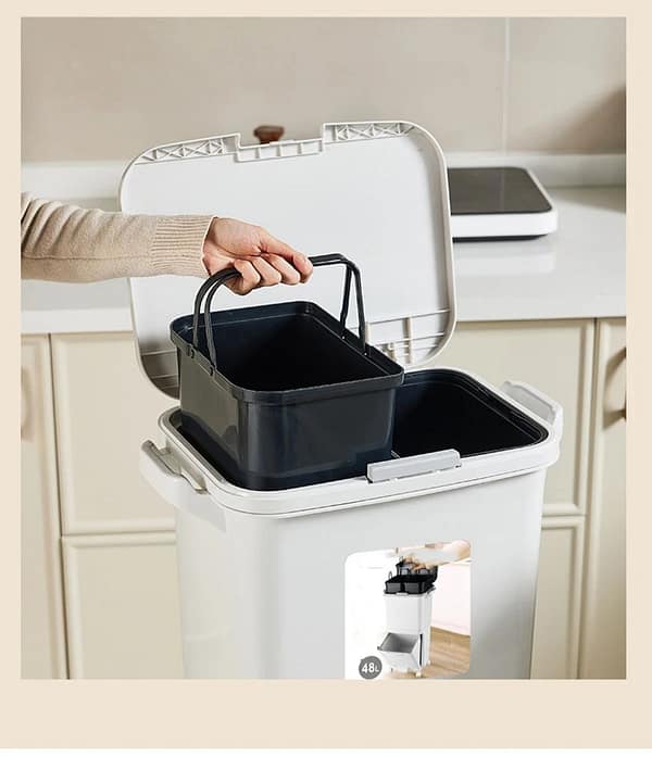 34 litters modern trash bin