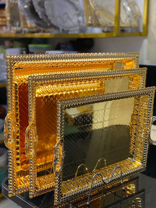 ST007 Decorative Golden Serving Trays