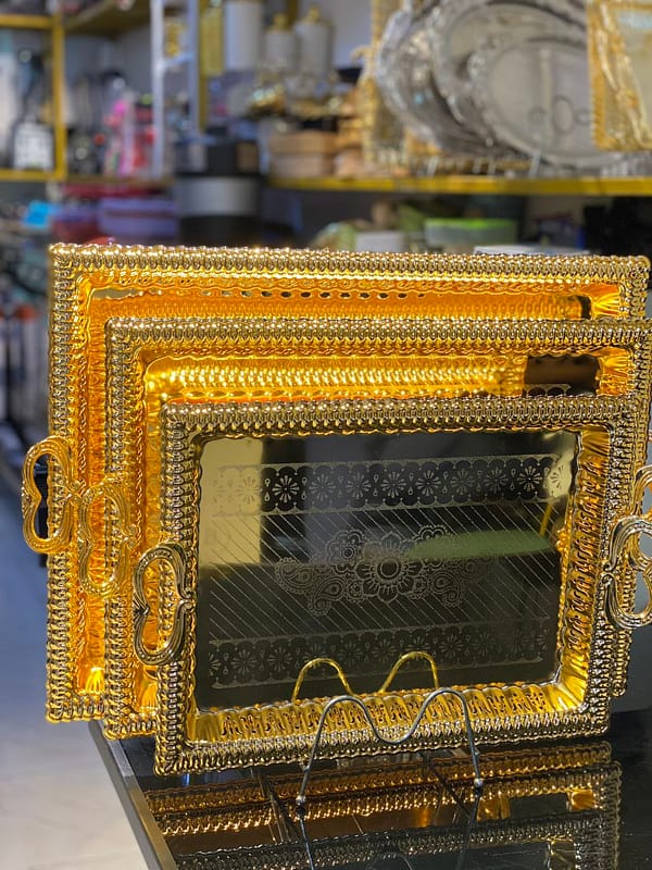 ST007 Decorative Golden Serving Trays
