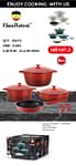 Haus Roland 9-Piece Diecast Non-Stick Cookware Set