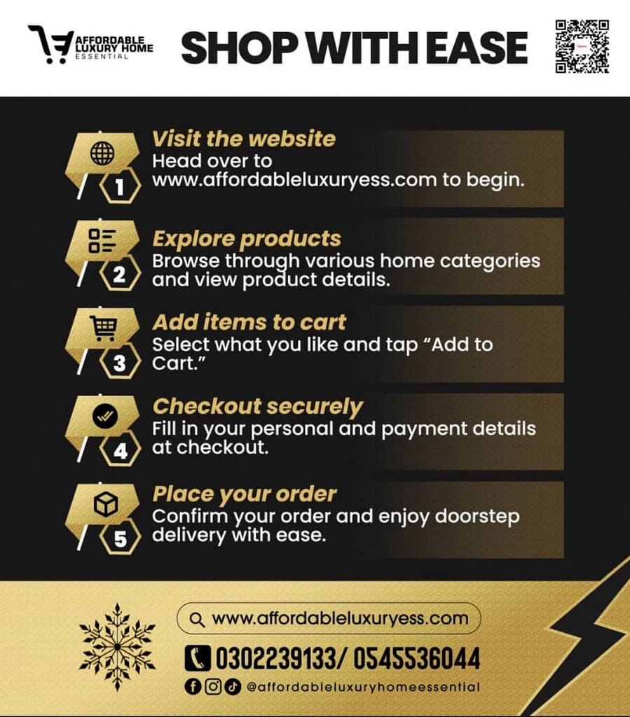 how to order on Affordable Luxury Home Essential 
